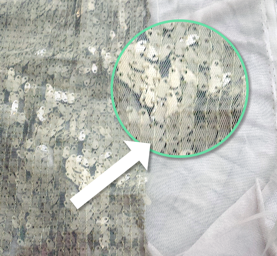 That one thread holds a whole mess of sequins!